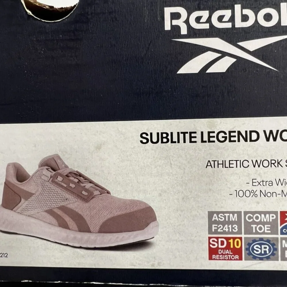 Reebom Sublite Legend Work Sneaker Pink Size Womens 10M